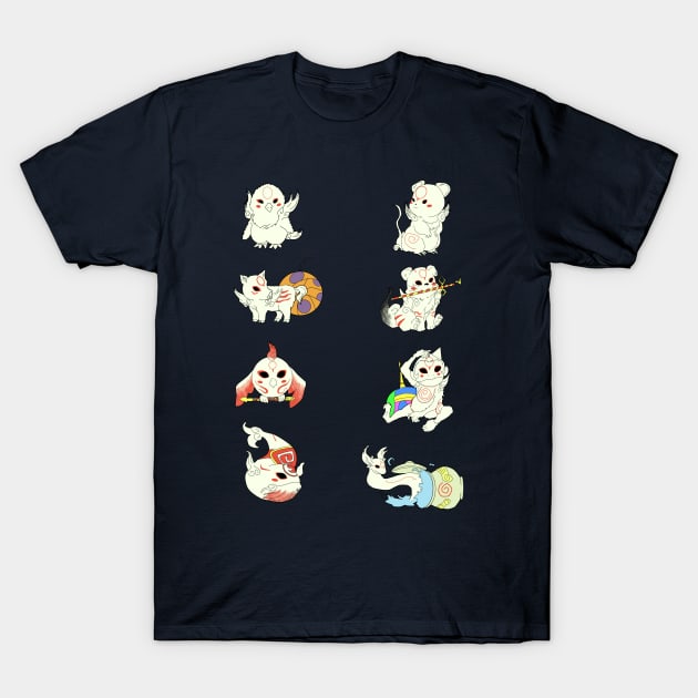 Okamiden Brush gods Okami T-Shirt by Rosbel